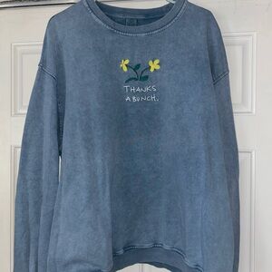 Urban Outfitters Blue Women's Sweatshirt Size XL